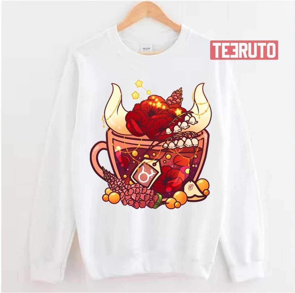 Taurus Zodiac Teacup Unisex Sweatshirt