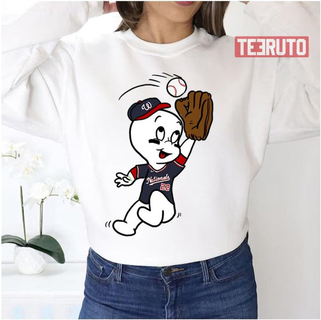 Natsper Baseball Boy Casper The Ghost Unisex Sweatshirt