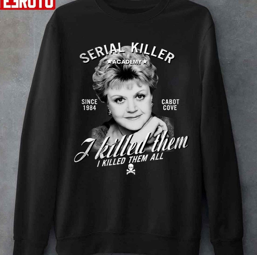 Serial Killer Academy Vintage Jessica Angela Lansbury Unisex Sweatshirt