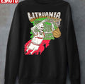 Basketball Skeleton Lithuania Unisex Sweatshirt