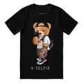 Rich Teddy Bear Design Tee Funny Animal Shirt