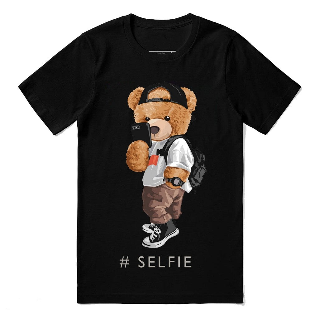 Rich Teddy Bear Design Tee Funny Animal Shirt