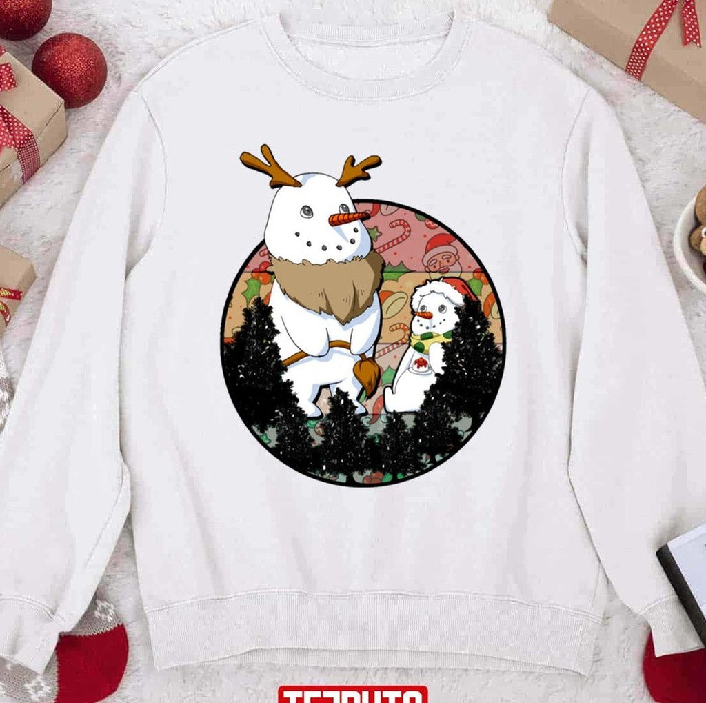 Snowman With His Son Christmas 2023 Unisex Sweatshirt