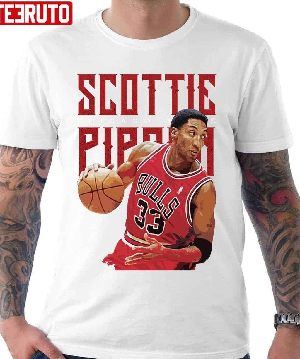 33 Chicago Bulls Legend Player Scottie Pippen Unisex Hoodie