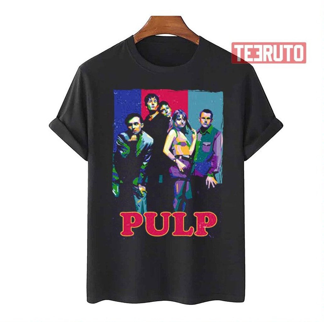 Pulp Band Colored Collage Unisex T-Shirt