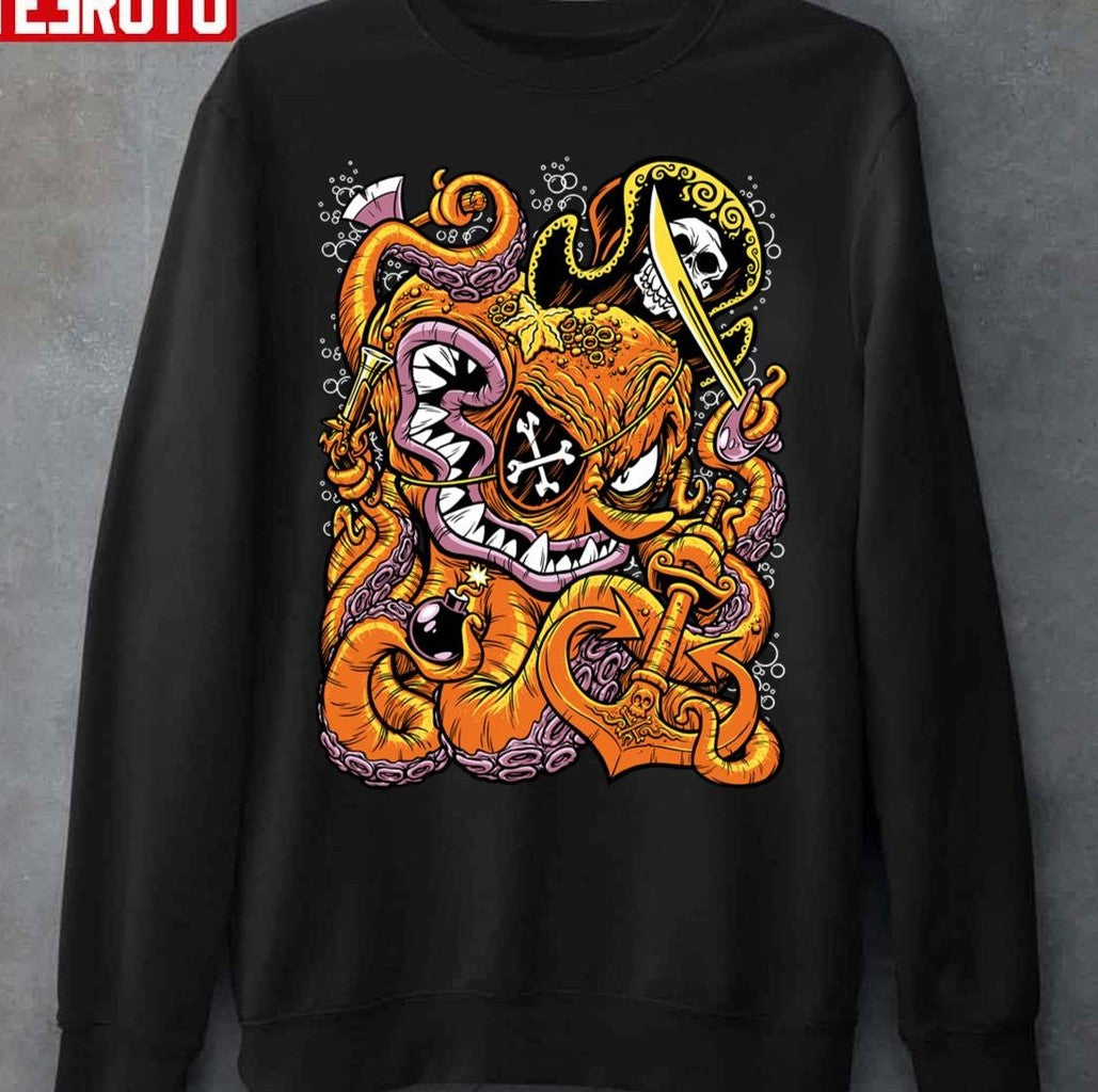 Octo Pirate Madfab Horror Unisex Sweatshirt