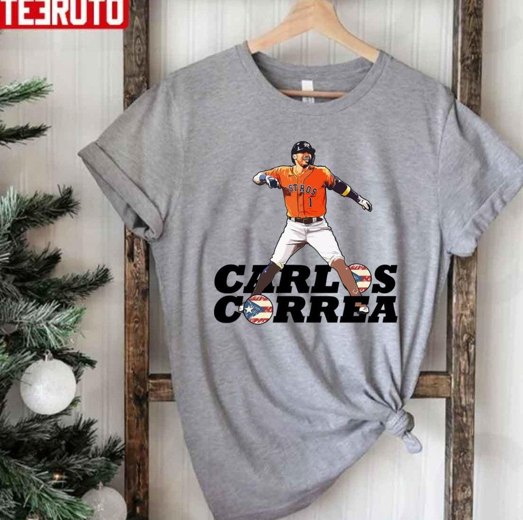 Puerto Rico Major League Baseball Carlos Correa Unisex T-Shirt