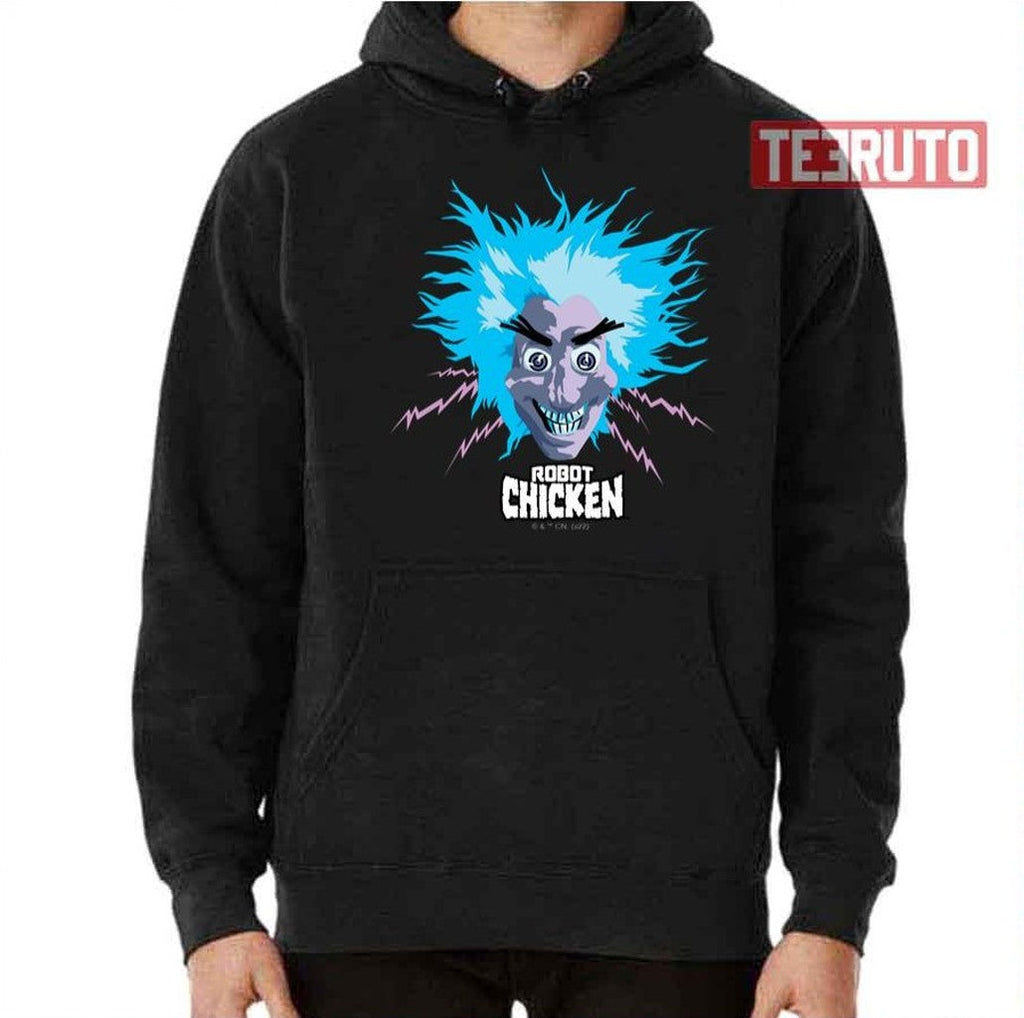 Scientist Head Graphic Robot Chicken Unisex T-Shirt