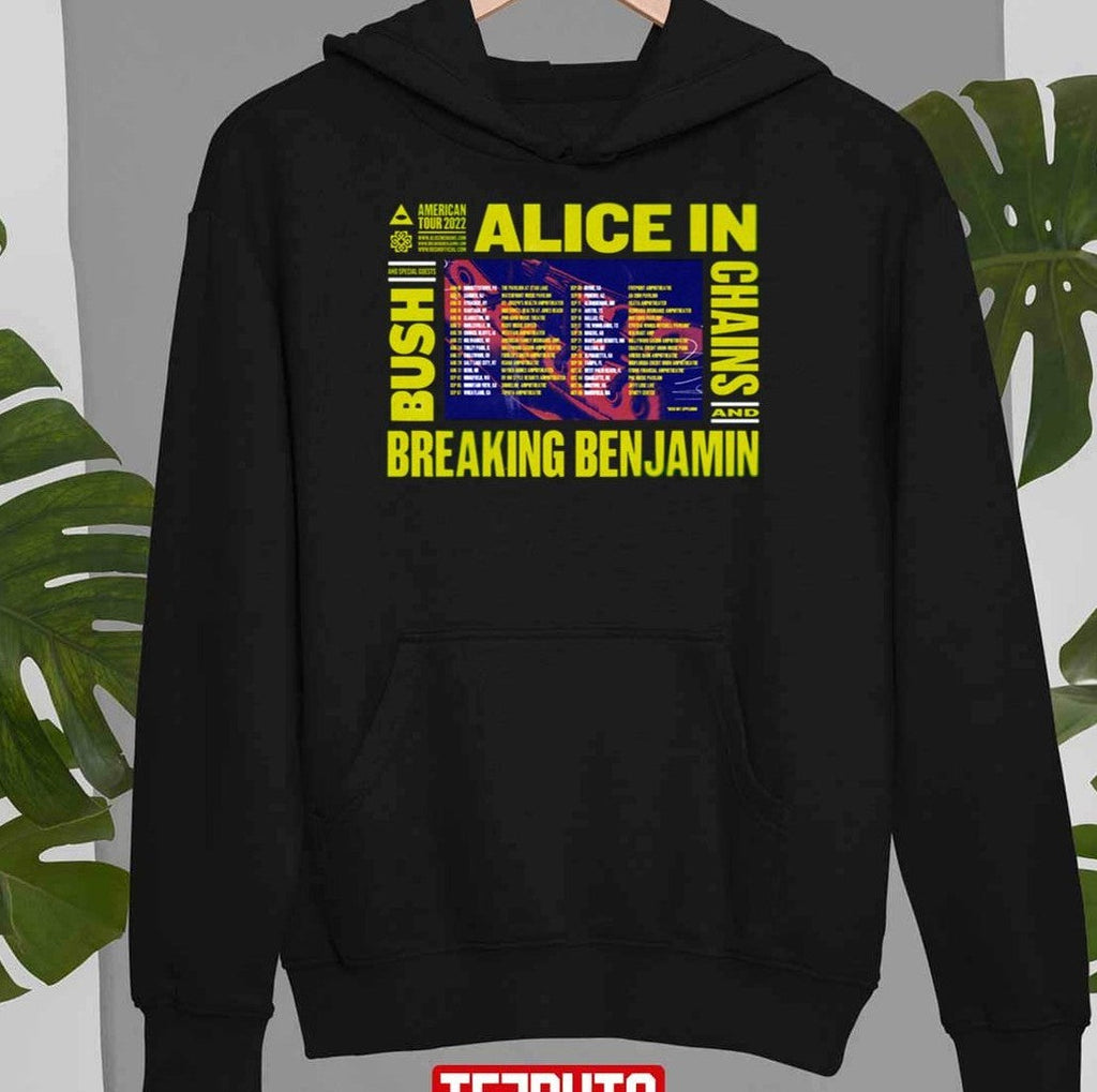 Bb Chains Vs Alice Tour 2022 With Dates Breaking Benjamin Unisex Sweatshirt