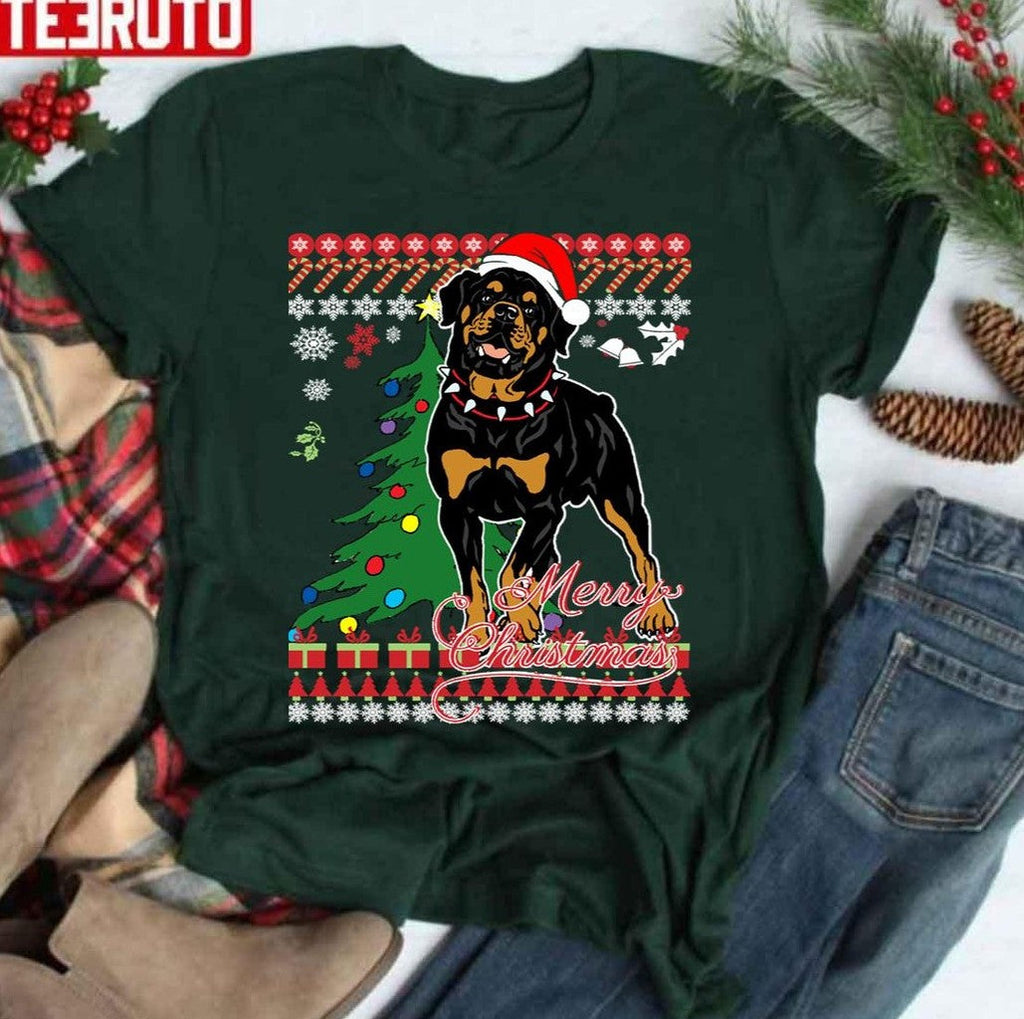 Rottweiler Dog Lover Xmas Ugly Xmas Style Unisex Sweatshirt