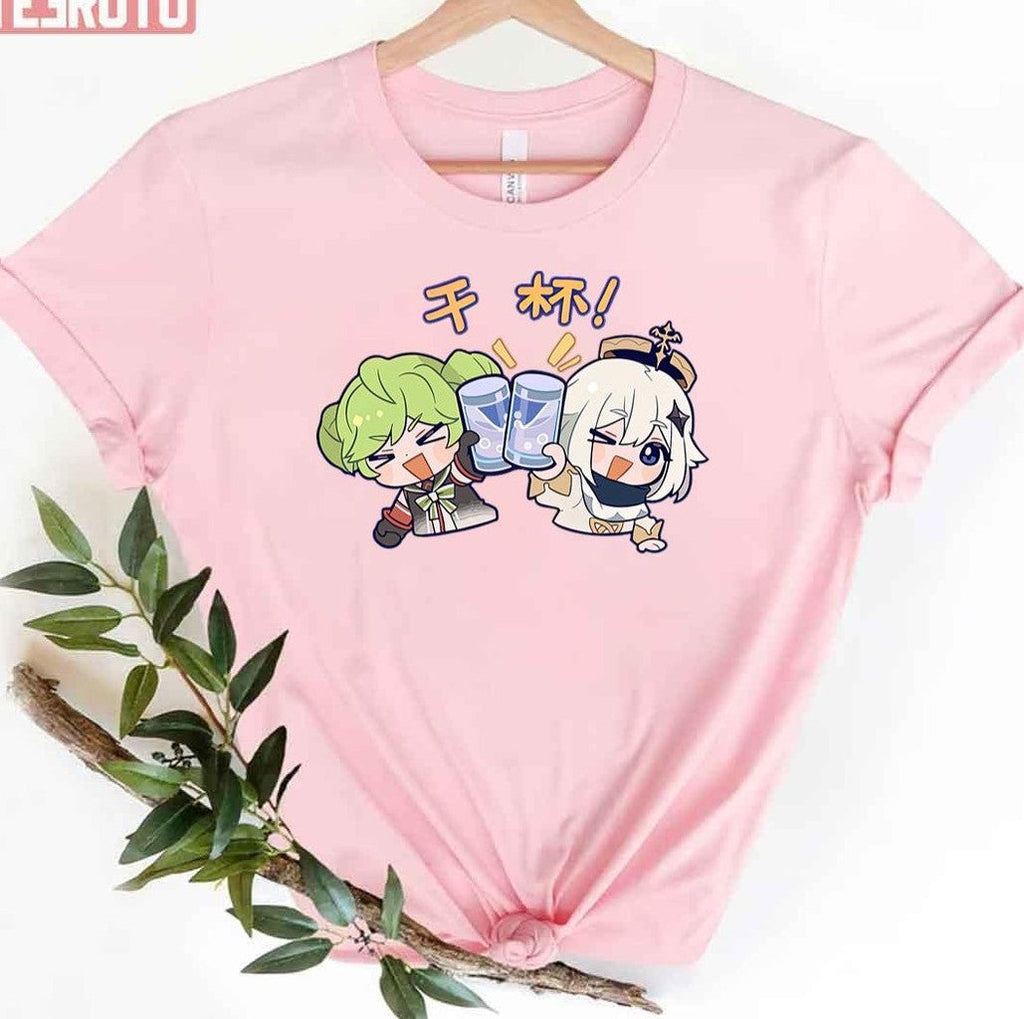 Paimon Cheers Honkai Impact 3rd Unisex T-Shirt