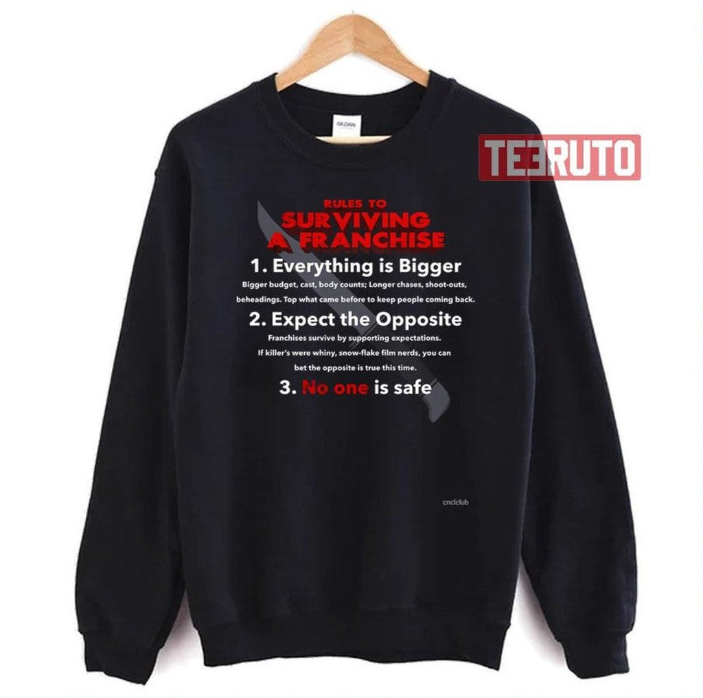 Scream Vi Rules To Surviving A Franchise Unisex T-Shirt