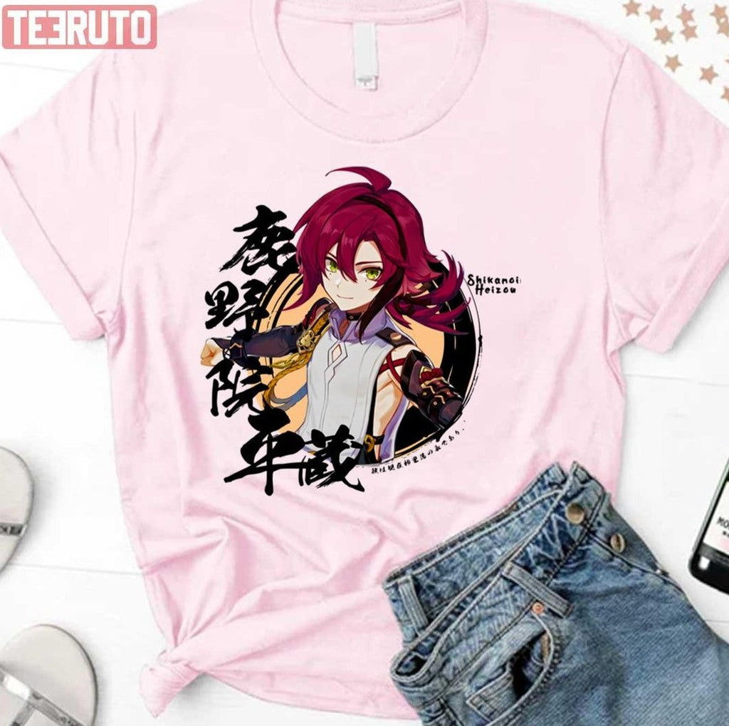 Round Design Shikanoin Heizou Genshin Impact Unisex T-Shirt