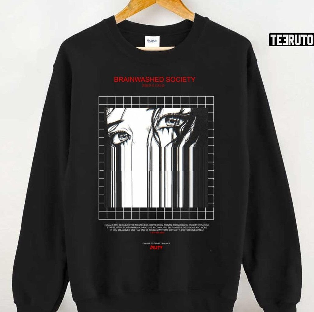 Anime Vapor Girl Brainwashed Society Unisex T-Shirt