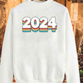 2024 Colorful Happy New Year Colorful Sweatshirt