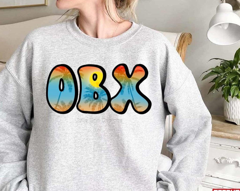 Obx Outer Banks Sunset Design Unisex Sweatshirt