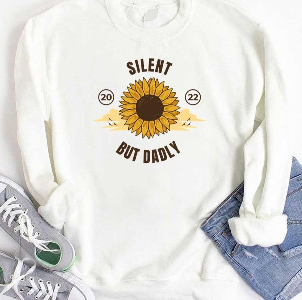 Silent But Dadly Funny Idea Unisex T-Shirt