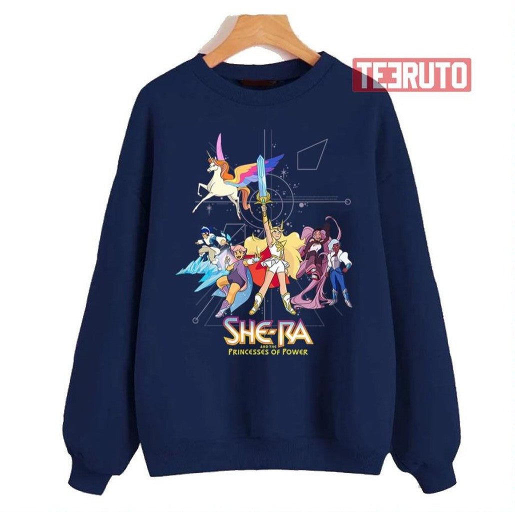 She Ra And The Princess Of Power Super Group Unisex Sweatshirt