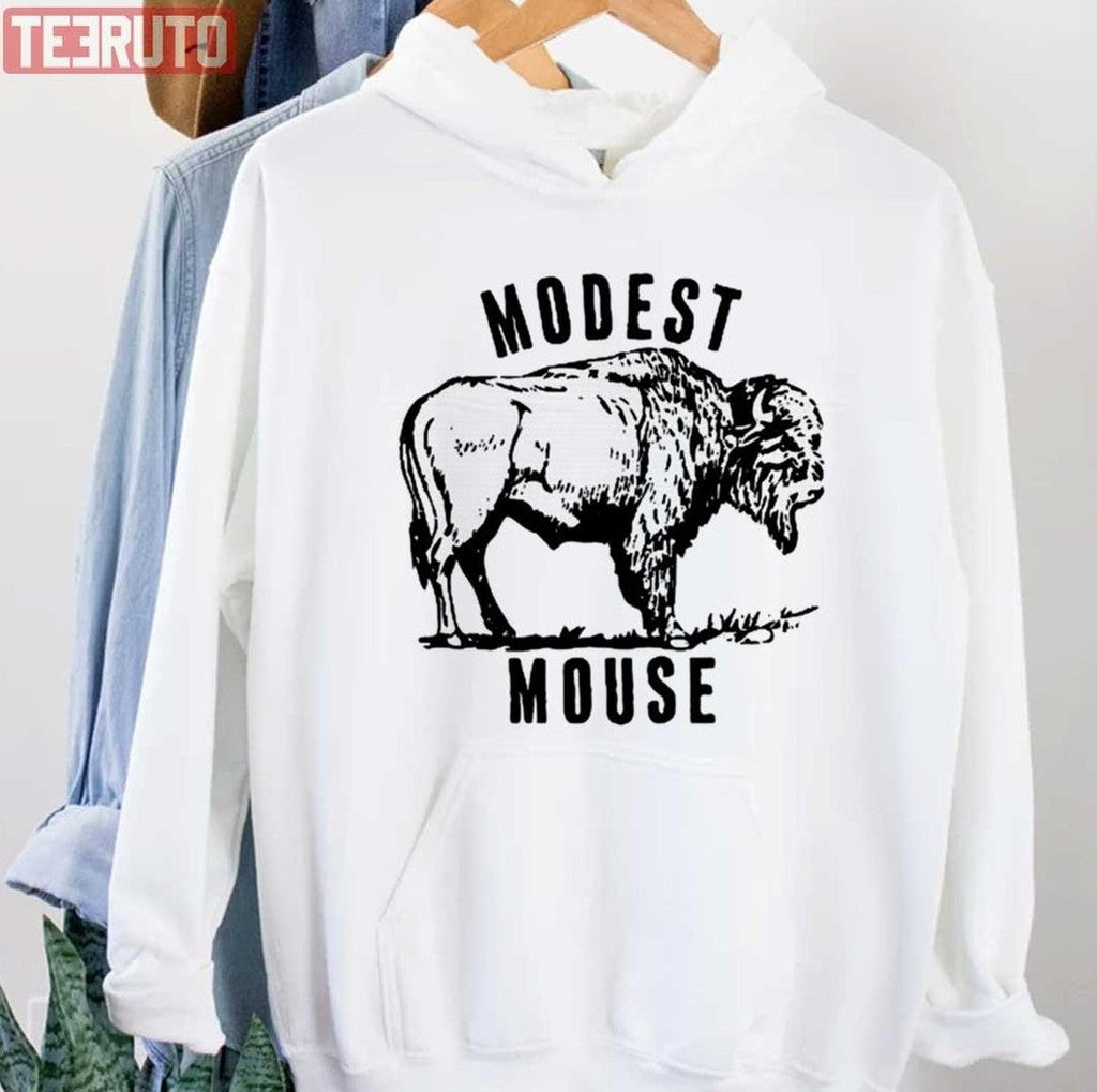 Modest Buffalo Illustration Modest Mouse Unisex Sweatshirt