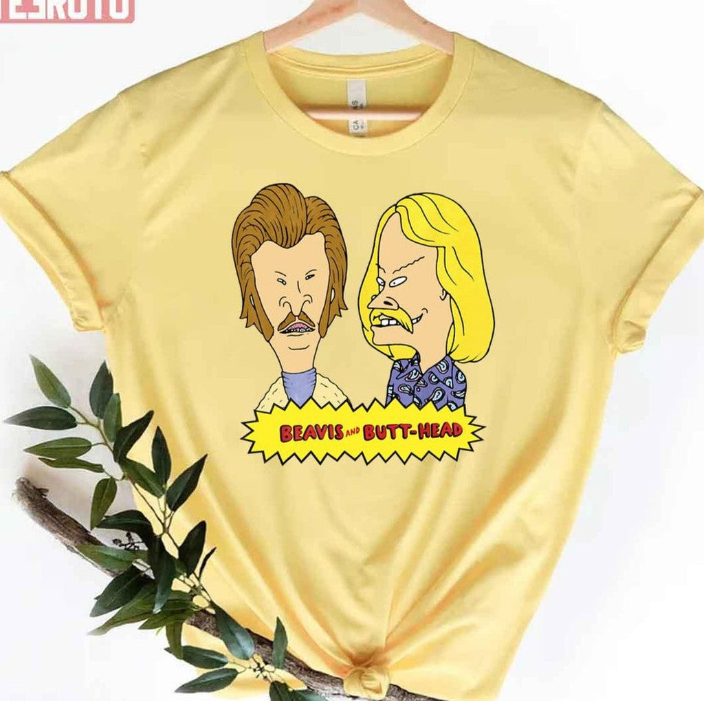Seventies Mustaches Beavis And Butthead Unisex T-Shirt