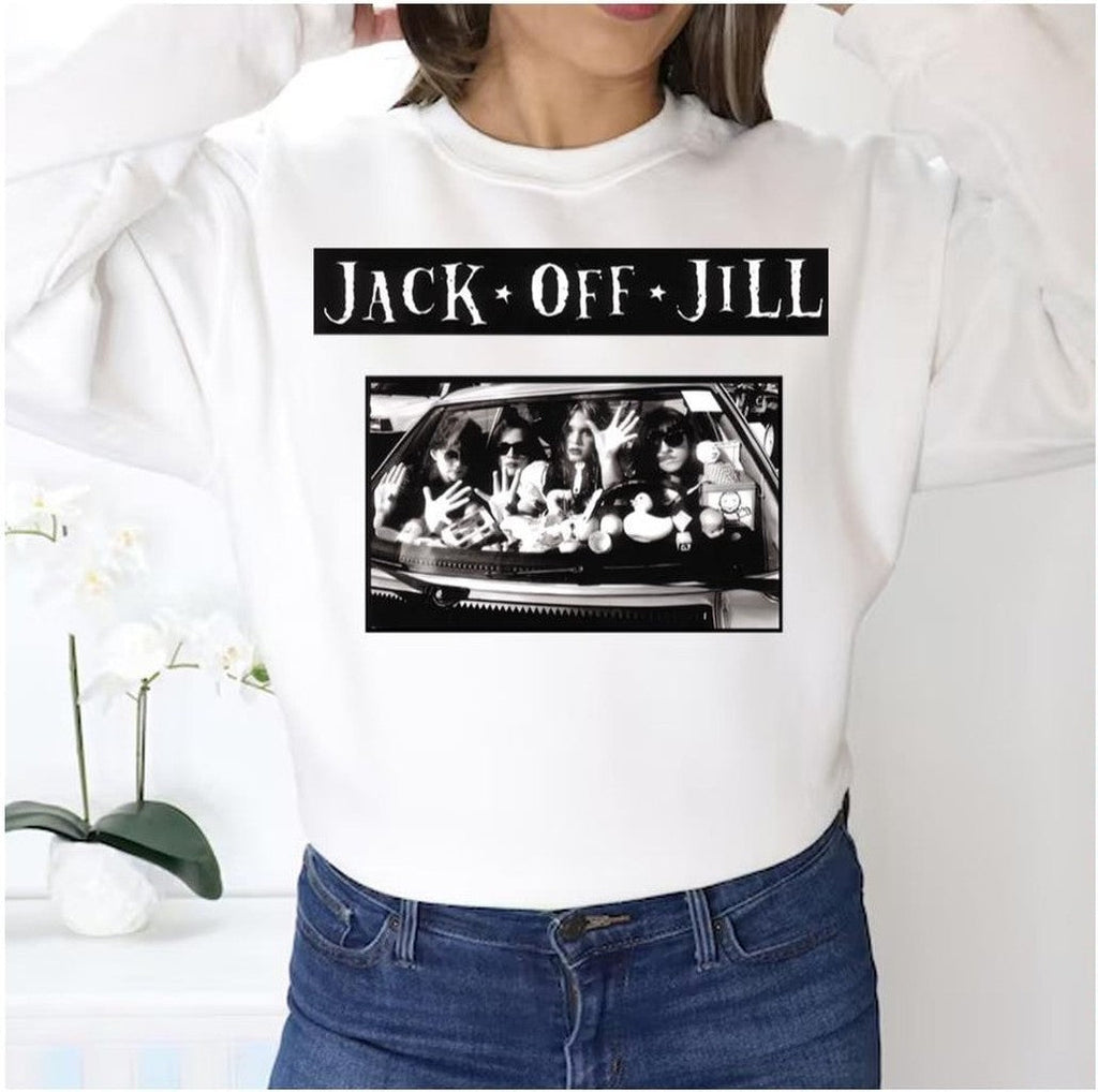 Black Band Art Jack Off Jill Unisex Sweatshirt