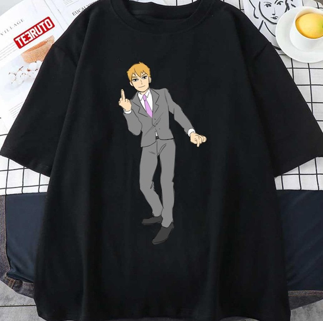 Reigen Arataka Screw The Media Middle Finger Unisex T-shirt