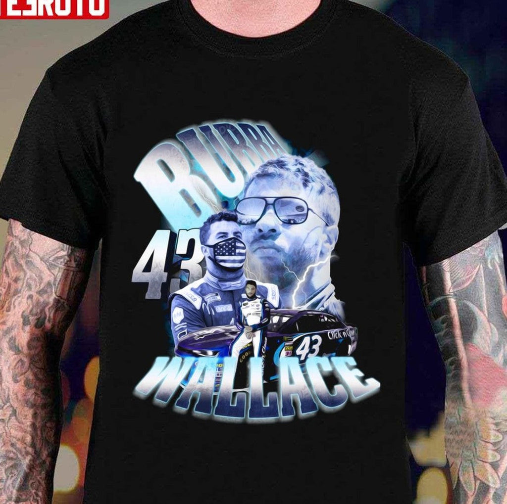 Retro Bubba Wallace Bumber 43 Racing Unisex T-shirt