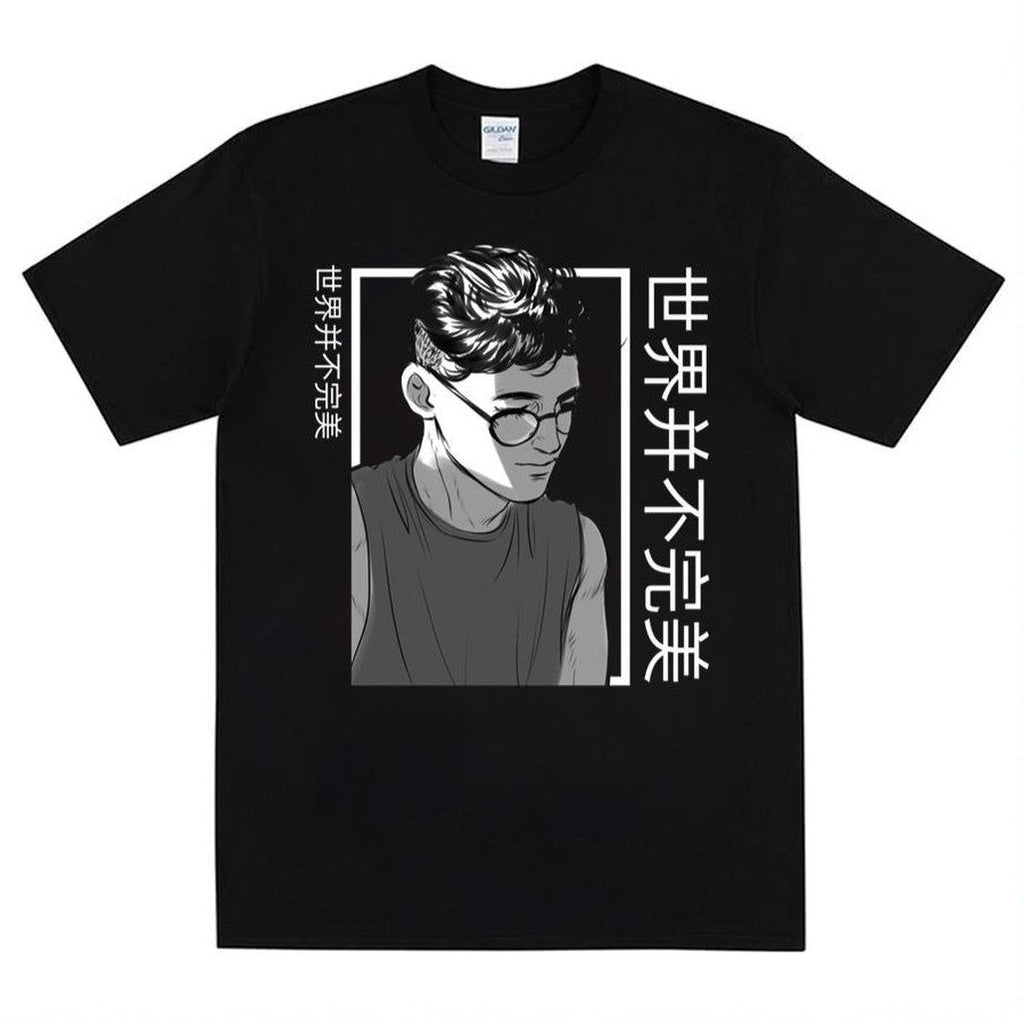 Anime Boy Study Mood Unisex T-Shirt