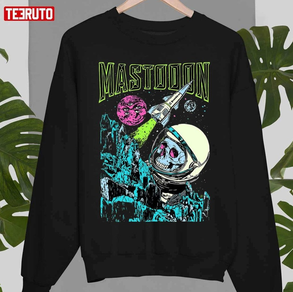 Skeleton In Space Mastodon Unisex T-Shirt
