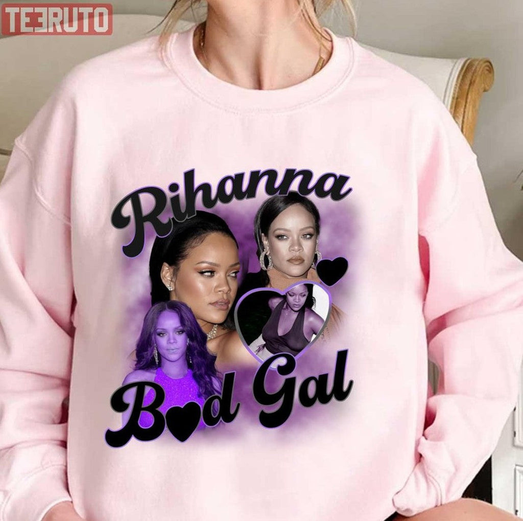 Rihanna Bad Gal Vintage 90's Design Unisex Sweatshirt