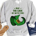 Shamrock Shoe May The Luck Be With You St Patrick’s Day Unisex Sweatshirt