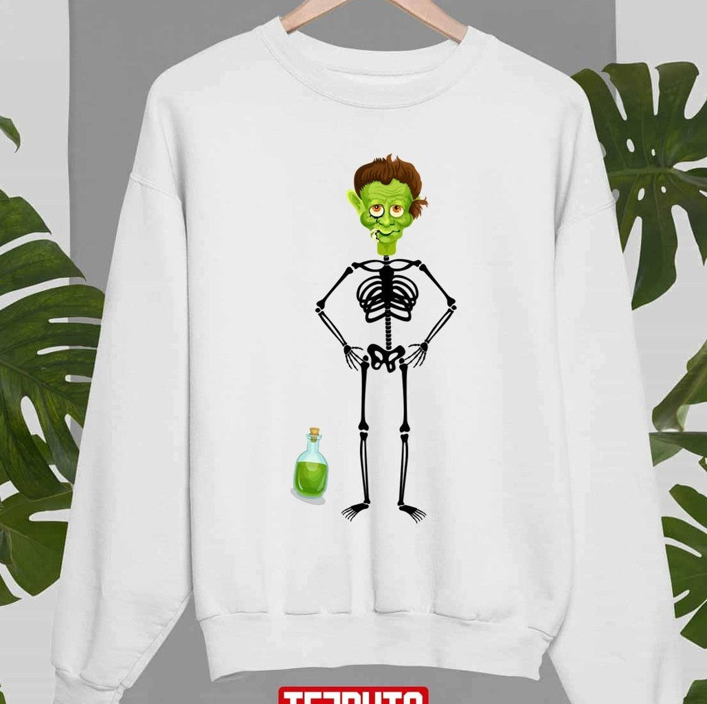 Skeleton Hand On Costume Funny Halloween Unisex Sweatshirt