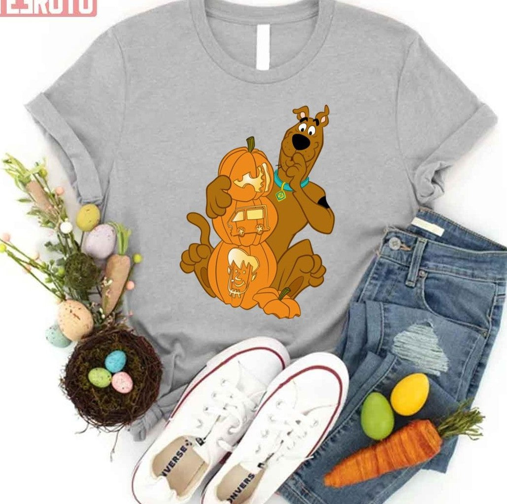 Scooby-doo  Pumpkin Halloween Cartoon Art Unisex T-Shirt