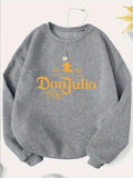 Tequila Letter Y2k Simple Silly Cute Ladies Casual Sports Cute Sweatshirt