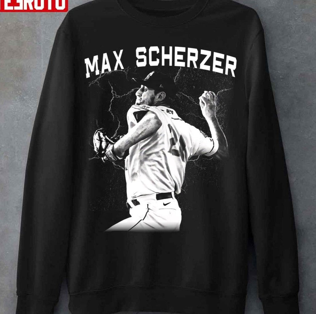 Black And White Art Max Scherzer Baseball Unisex T-Shirt