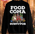 Santa Claus Food Coma Funny Christmas Pun Unisex Sweatshirt