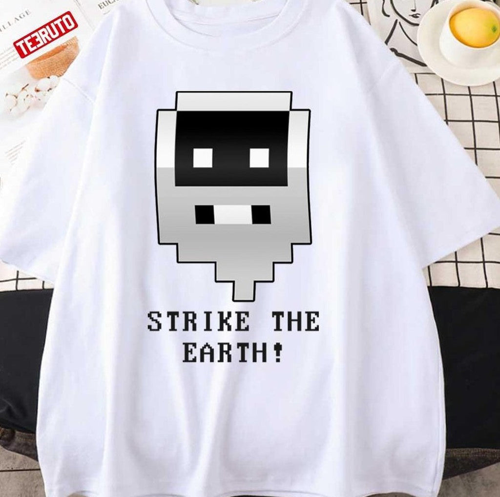 Pixel Strike The Earth Dwarf Fortress Game Unisex T-Shirt