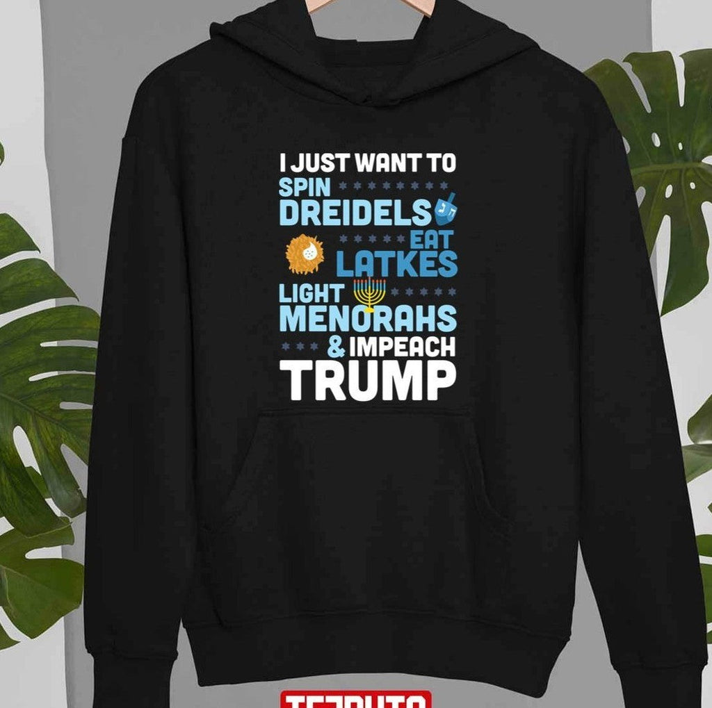 Political Hanukkah Impeach Trump For Chanukah Unisex Sweatshirt