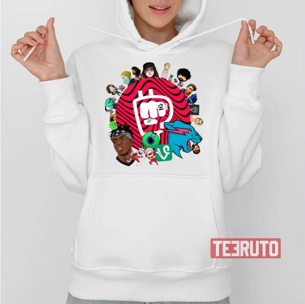 Popular Youtubers Logo Combined Active Unisex T-Shirt