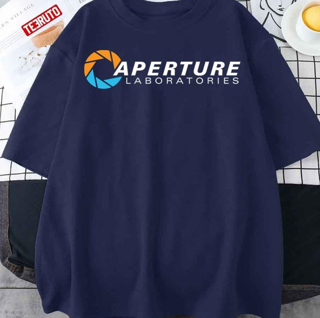 Portal Aperture Science Logo Colors Unisex T-Shirt