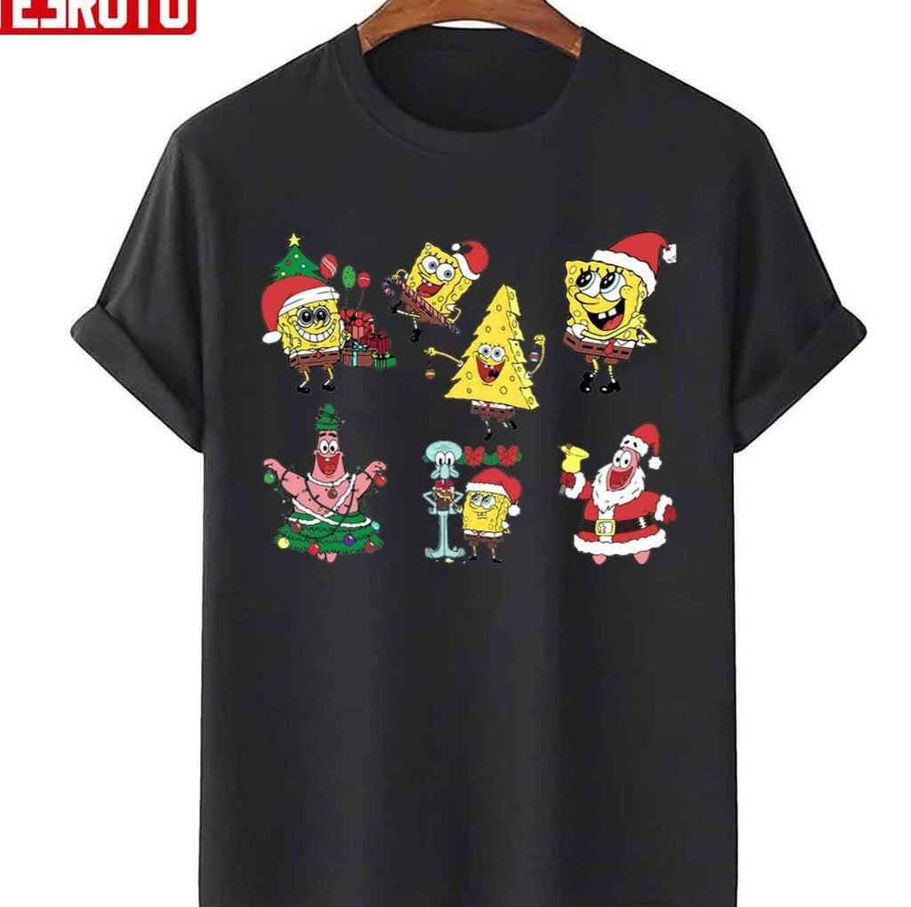 Spongebob Christmas Pack Halloween Unisex T-Shirt