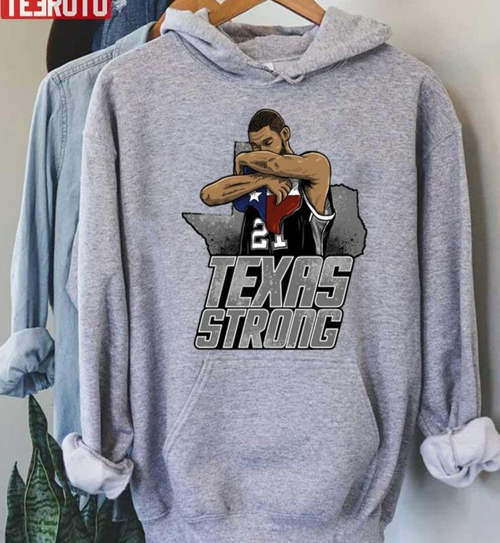 Texas Strong 21 Alternate Version Tim Duncan Unisex Hoodie