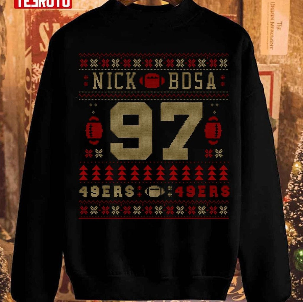 Nick Bosa Christmas Pattern Unisex Sweatshirt