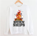 Sketch Art Burn The Ships Unisex Sweatshirt
