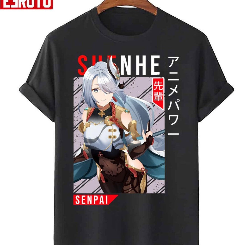 Senpai Design Shenhe Genshin Impact Unisex T-Shirt