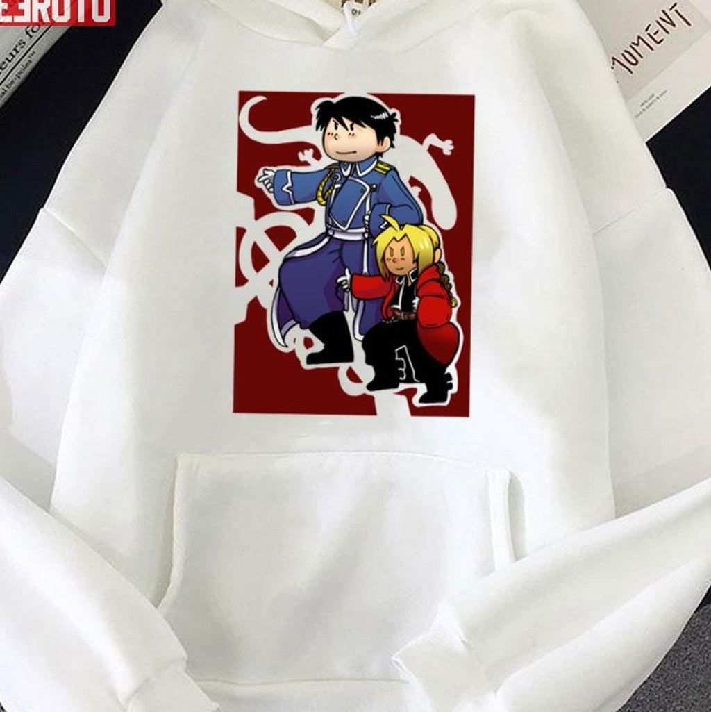 Show Him How It's Done Fullmetal Alchemist Eric And Mustang Unisex Sweatshirt