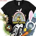 Bee Happy Easter Rainbow Unisex T-shirt