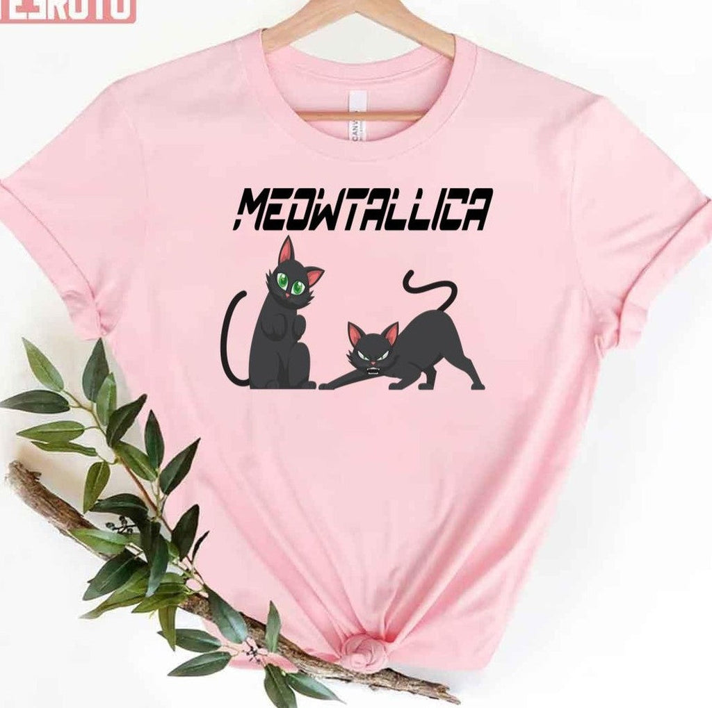 Anime Cats Meowtallica Metalica Unisex T-Shirt