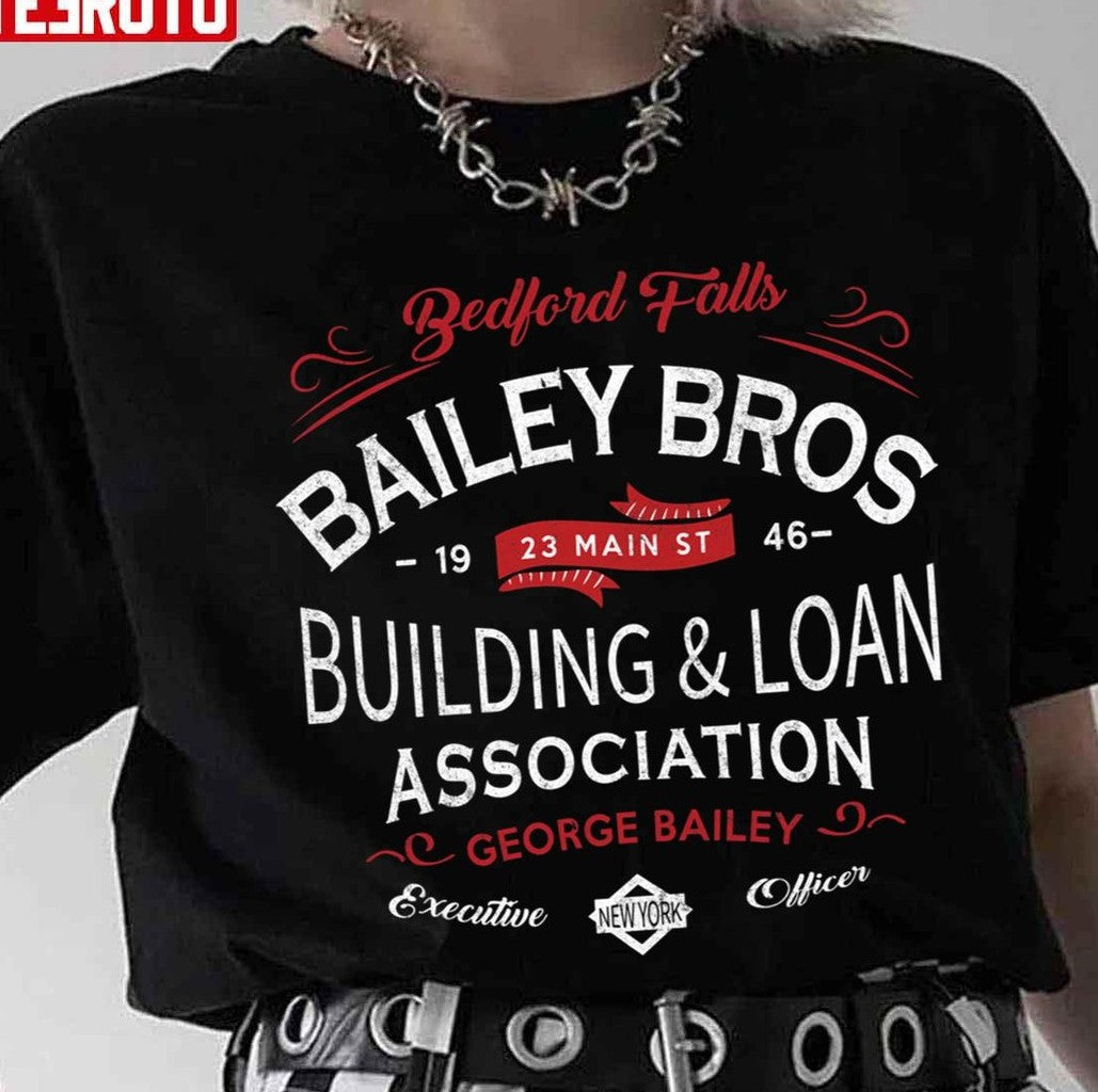 Bailey Bros Building &amp; Loan Association Vintage Logo Unisex T-Shirt
