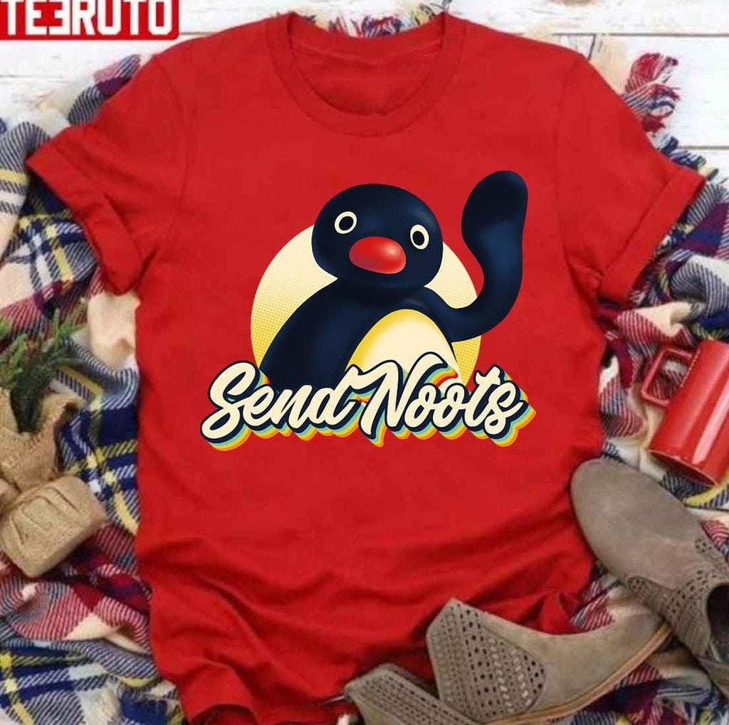 Send Noots Funny Pingu Tiktok Unisex T-Shirt